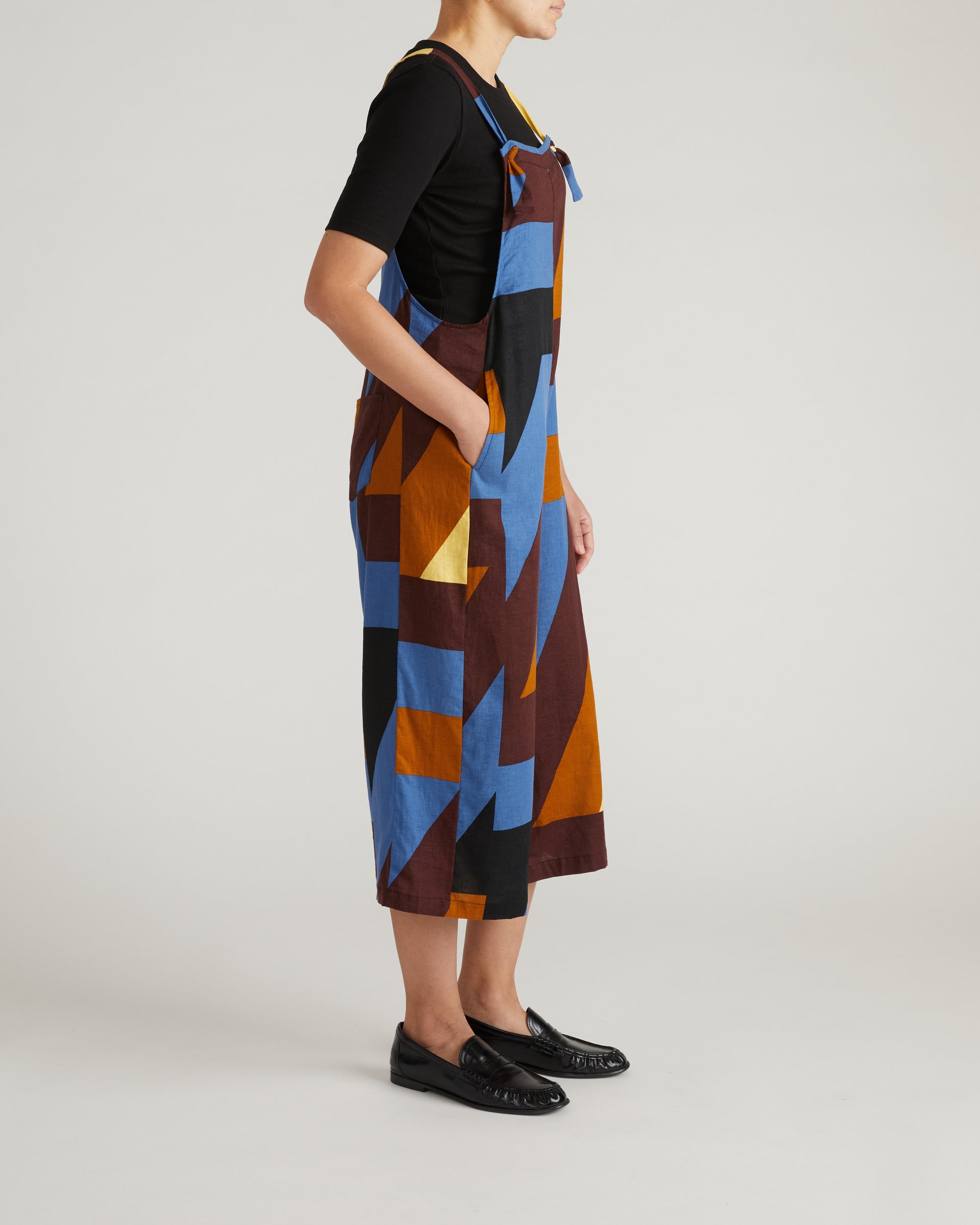 Kora Linen Overalls - Beach Ombra Print | Plus Size & Straight Size Women's Fashion | Universal Standard
