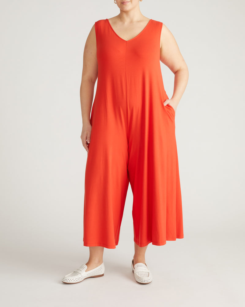 Sunny Divine Jersey Jumpsuit - Shoreline Sunset | Plus Size & Straight Size Women's Fashion | Universal Standard