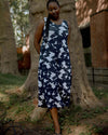 Sunny Divine Jersey Jumpsuit - Navy Santiago Print