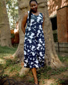 Sunny Divine Jersey Jumpsuit - Navy Santiago Print | Plus Size & Straight Size Women's Fashion | Universal Standard