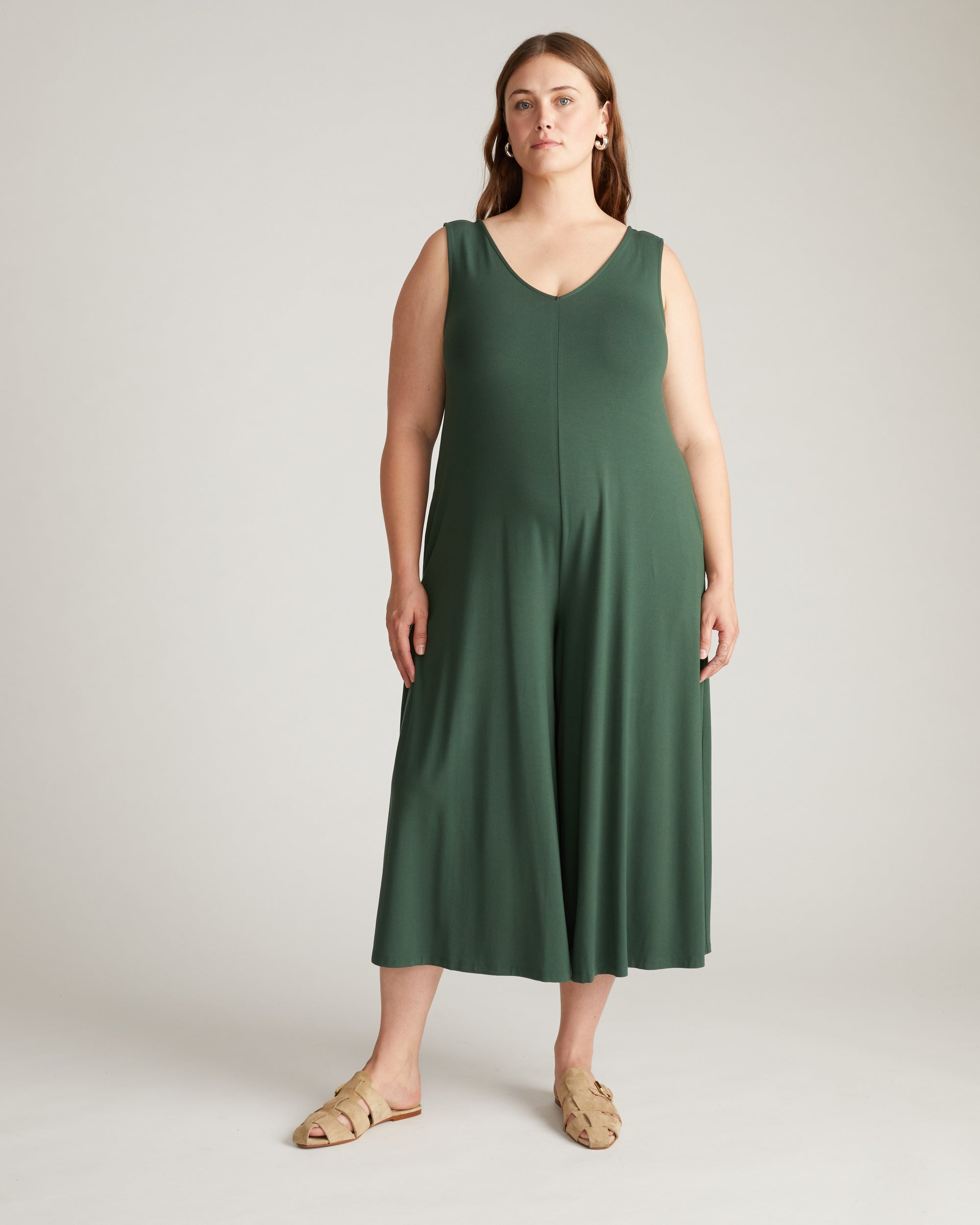 Sunny Divine Jersey Jumpsuit - Conifer | Plus Size & Straight Size Women's Fashion | Universal Standard
