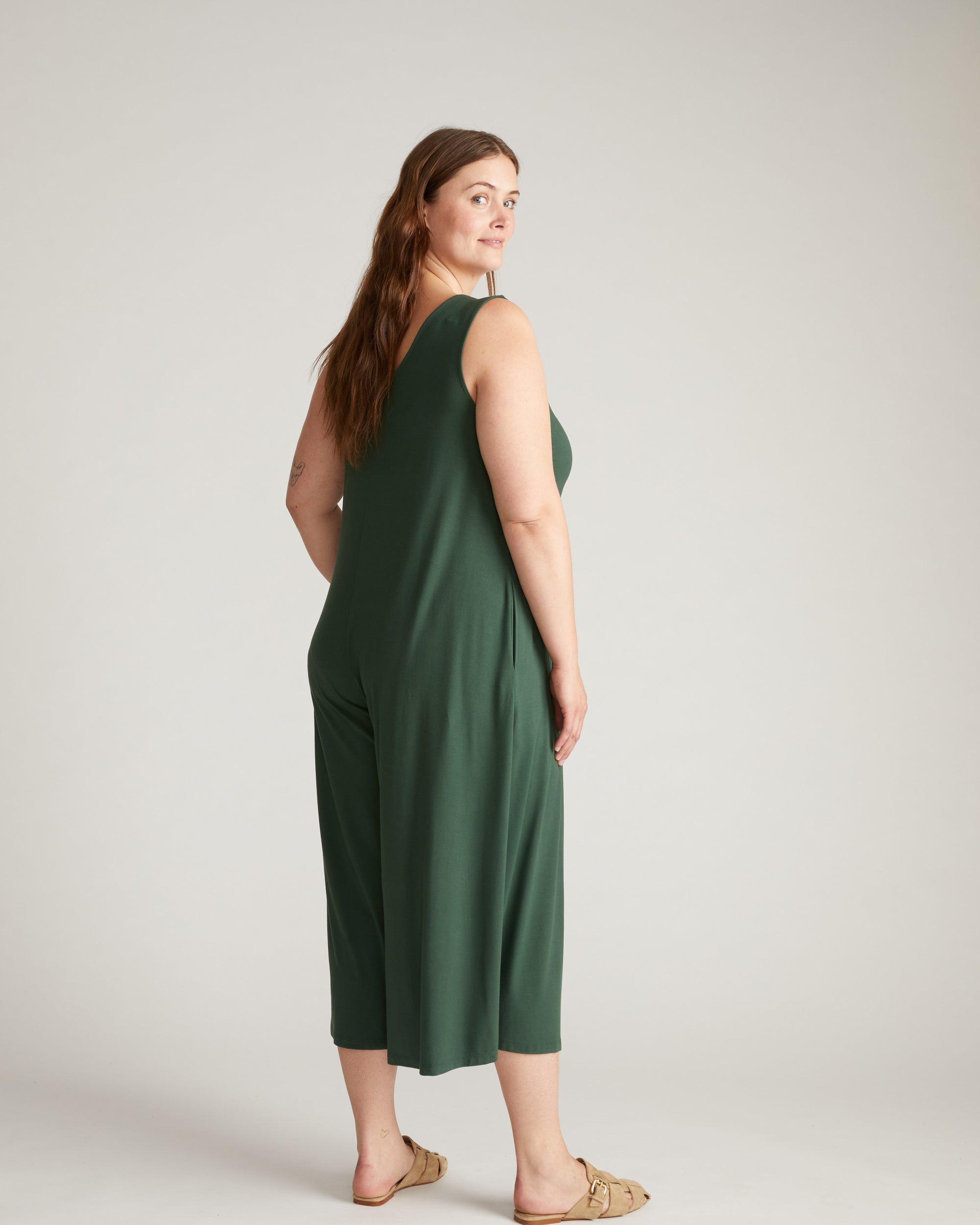 Sunny Divine Jersey Jumpsuit - Conifer | Plus Size & Straight Size Women's Fashion | Universal Standard