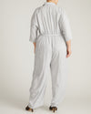 Maggie Barrel Leg Linen Blend Jumpsuit - Beach Stripe | Plus Size & Straight Size Women's Fashion | Universal Standard