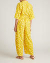 Maggie Barrel Leg Linen Jumpsuit - Yellow Confetti Print | Plus Size & Straight Size Women's Fashion | Universal Standard