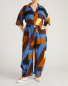 Maggie Barrel Leg Linen Jumpsuit - Beach Ombra Print | Plus Size & Straight Size Women's Fashion | Universal Standard