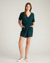 Nora Cross Front Romper - Deep Sea