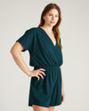 Nora Cross Front Romper - Deep Sea