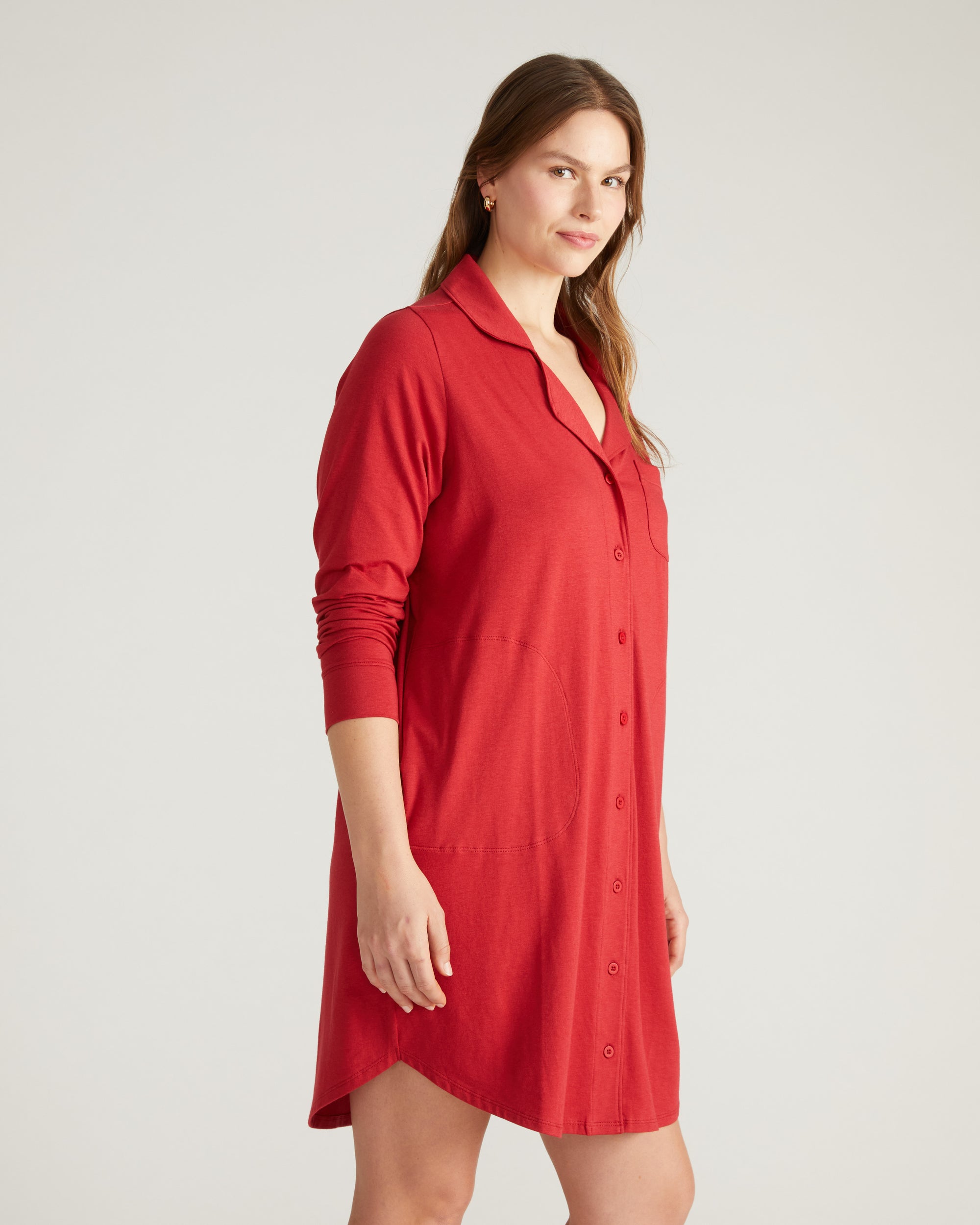 Softie Silky Jersey Sleepshirt - Raspberry