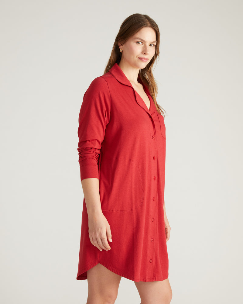 Softie Silky Jersey Sleepshirt - Raspberry