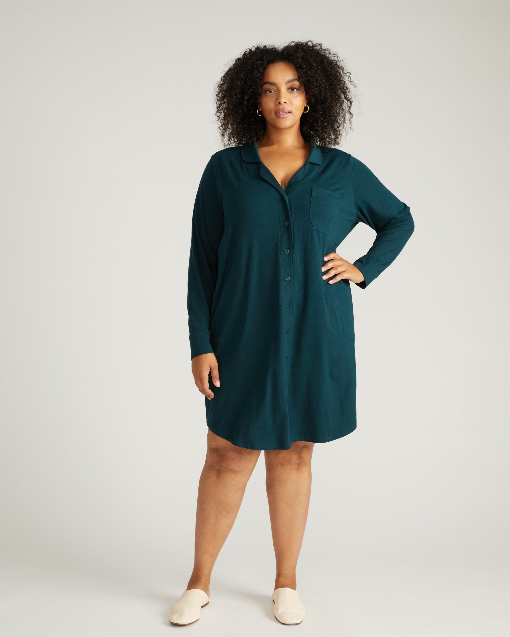 Softie Silky Jersey Sleepshirt - Deep Sea