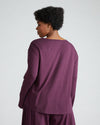 Pina Long Sleeve Lounge Tee - Acai