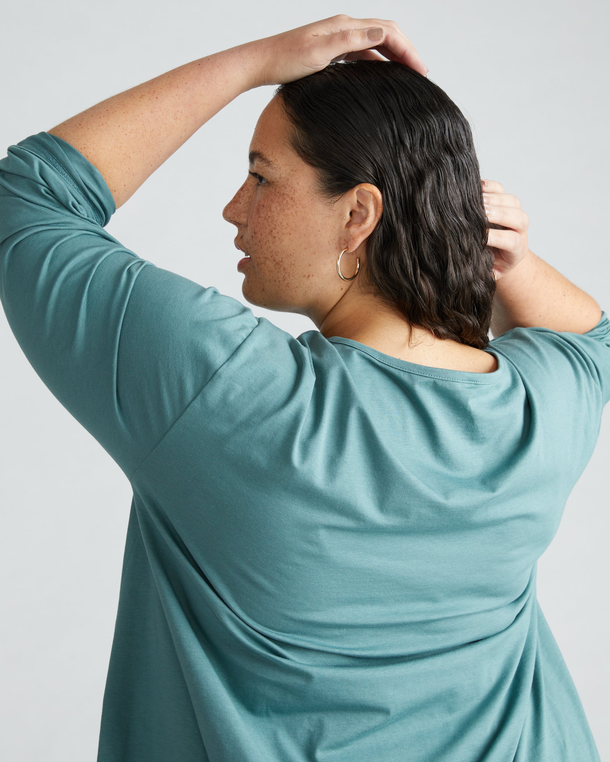 Pina Long Sleeve Lounge Tee - Libertas | Plus Size & Straight Size Women's Fashion | Universal Standard