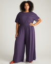 Isadora Wide Leg Lounge Pants - Anthracite