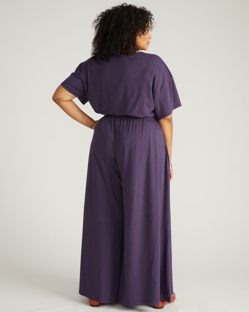 Isadora Wide Leg Lounge Pants - Anthracite