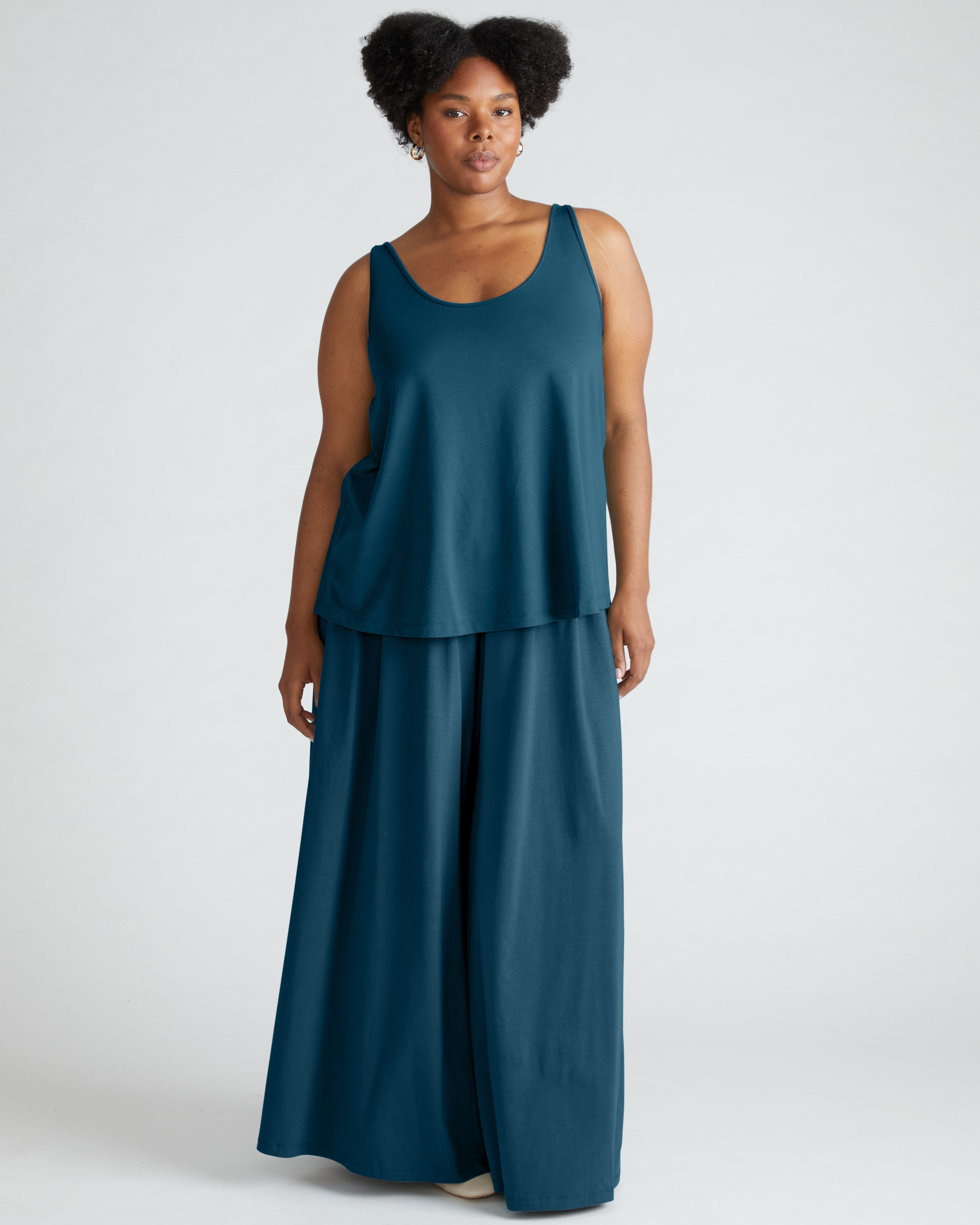 Trisha Lounge Tank - Deep Sea – Universal Standard