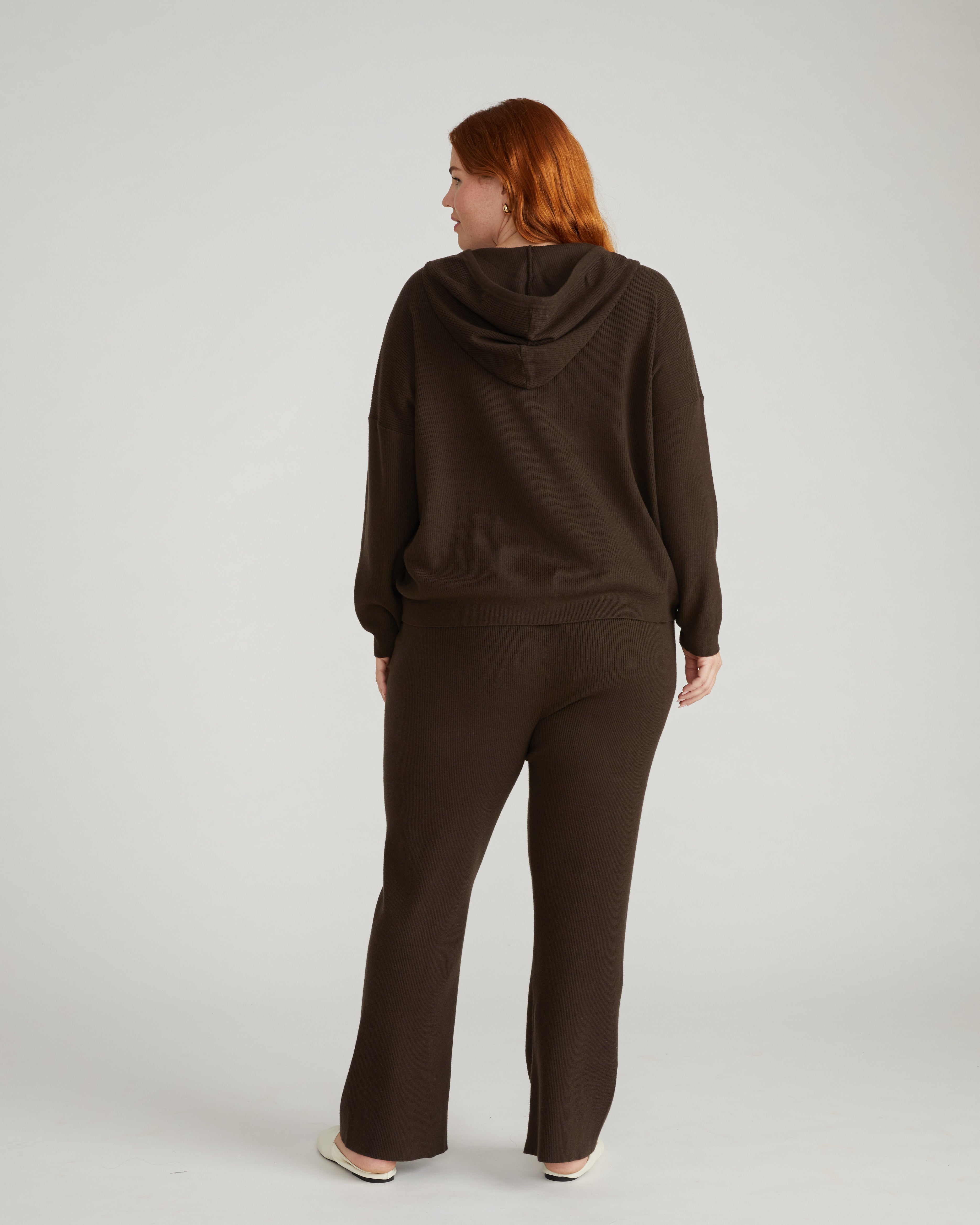 Knitted Mila Zip Hoodie - Espresso – Universal Standard