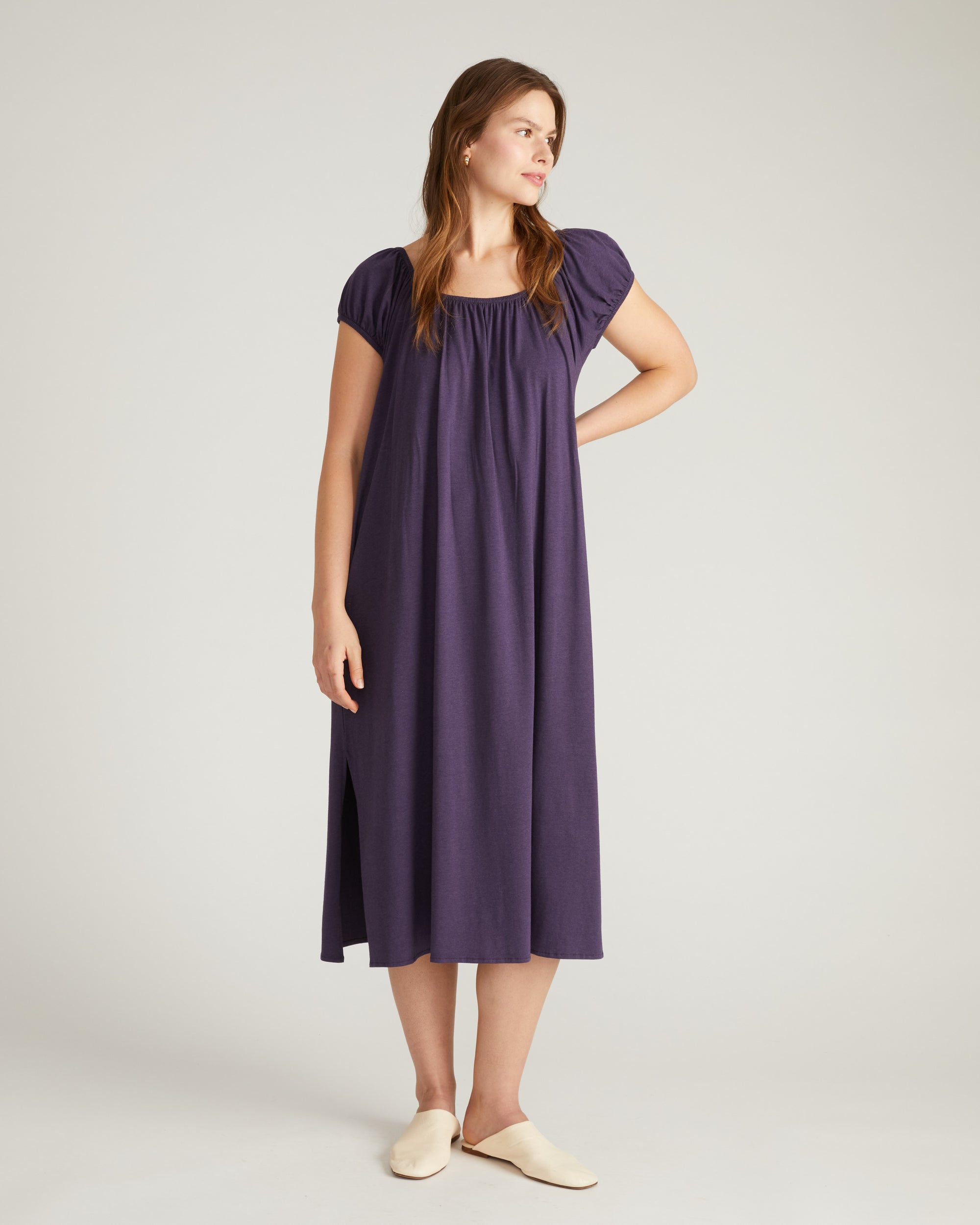 Lilian Long Sleep Dress - Anthracite Universal Standard Lilian Long Sleep Dress - Anthracite Universal Standard