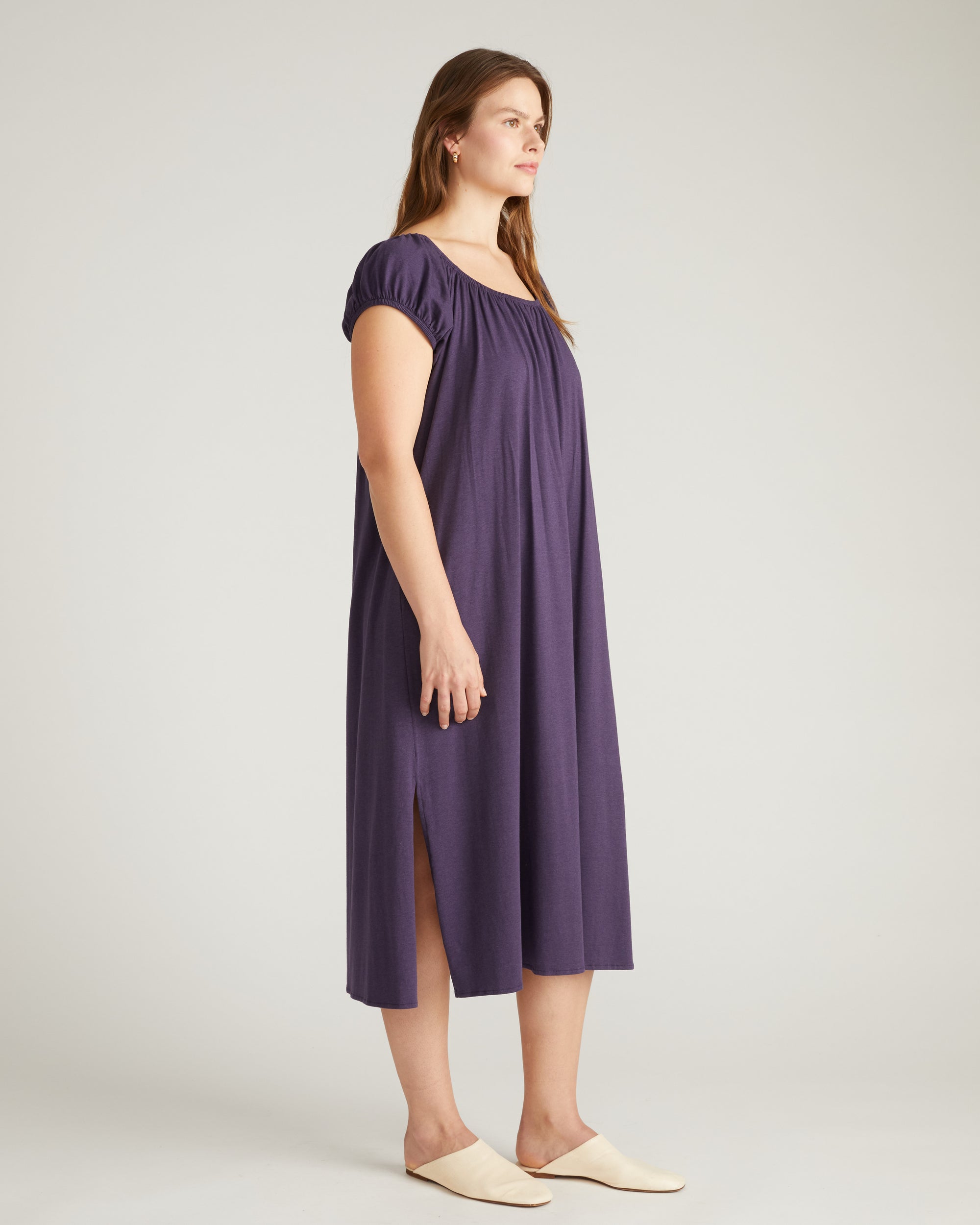 Lilian Long Sleep Dress - Anthracite Universal Standard Lilian Long Sleep Dress - Anthracite Universal Standard