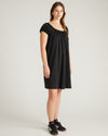 Lilian Short Sleep Dress - Black