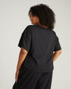 Pina Short Sleeve Lounge Tee - Black