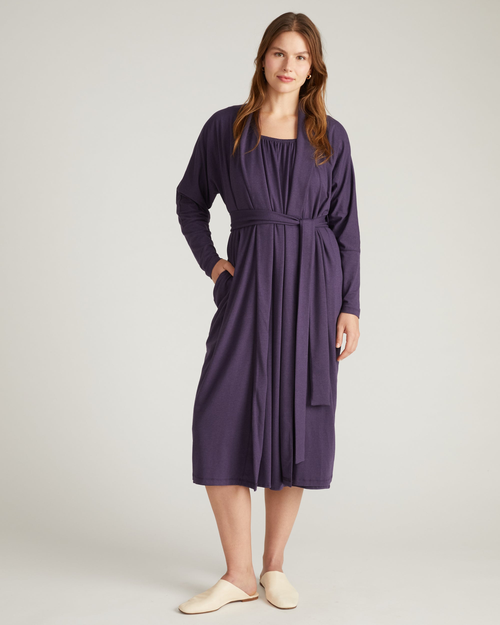 Daphne Lounge Robe - Anthracite