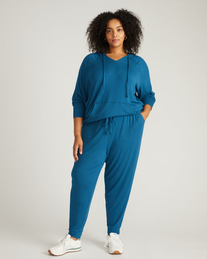 TravelKnit Signature Jogger Pants - Blue Teal