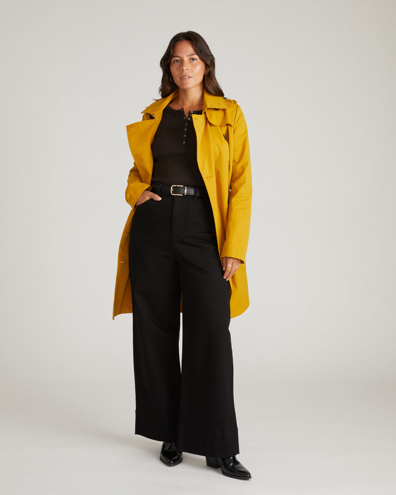 Derjon Trench Coat - Mustard