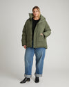 Rainier Short Hooded Puffer - Hiking Green | Plus Size & Straight Size Women's Fashion | Universal Standard