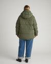 Rainier Short Hooded Puffer - Hiking Green | Plus Size & Straight Size Women's Fashion | Universal Standard