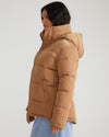 Rainier Short Hooded Puffer - Classic Camel