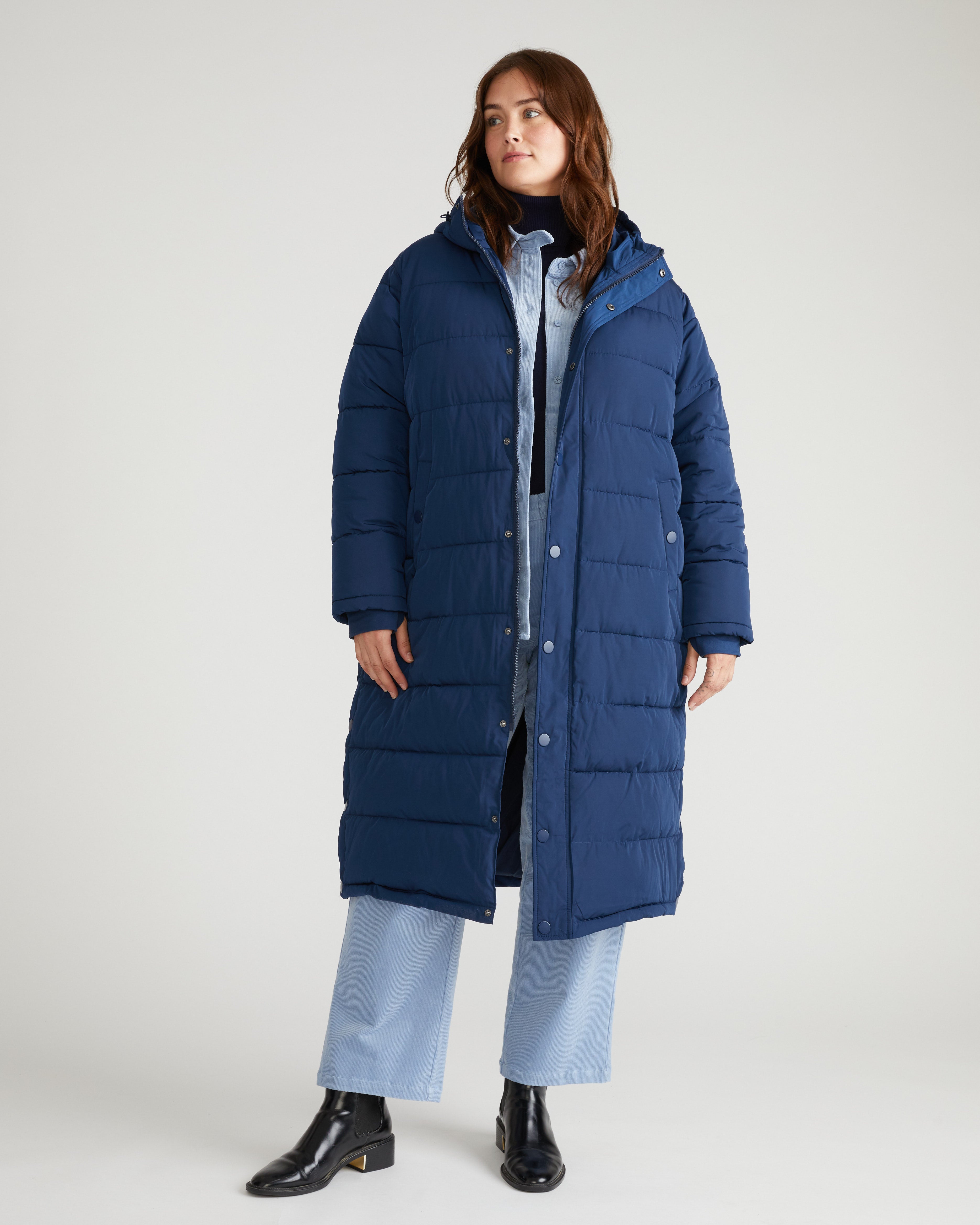 Everest Long Hooded Puffer 2 - Pageant Blue – Universal Standard