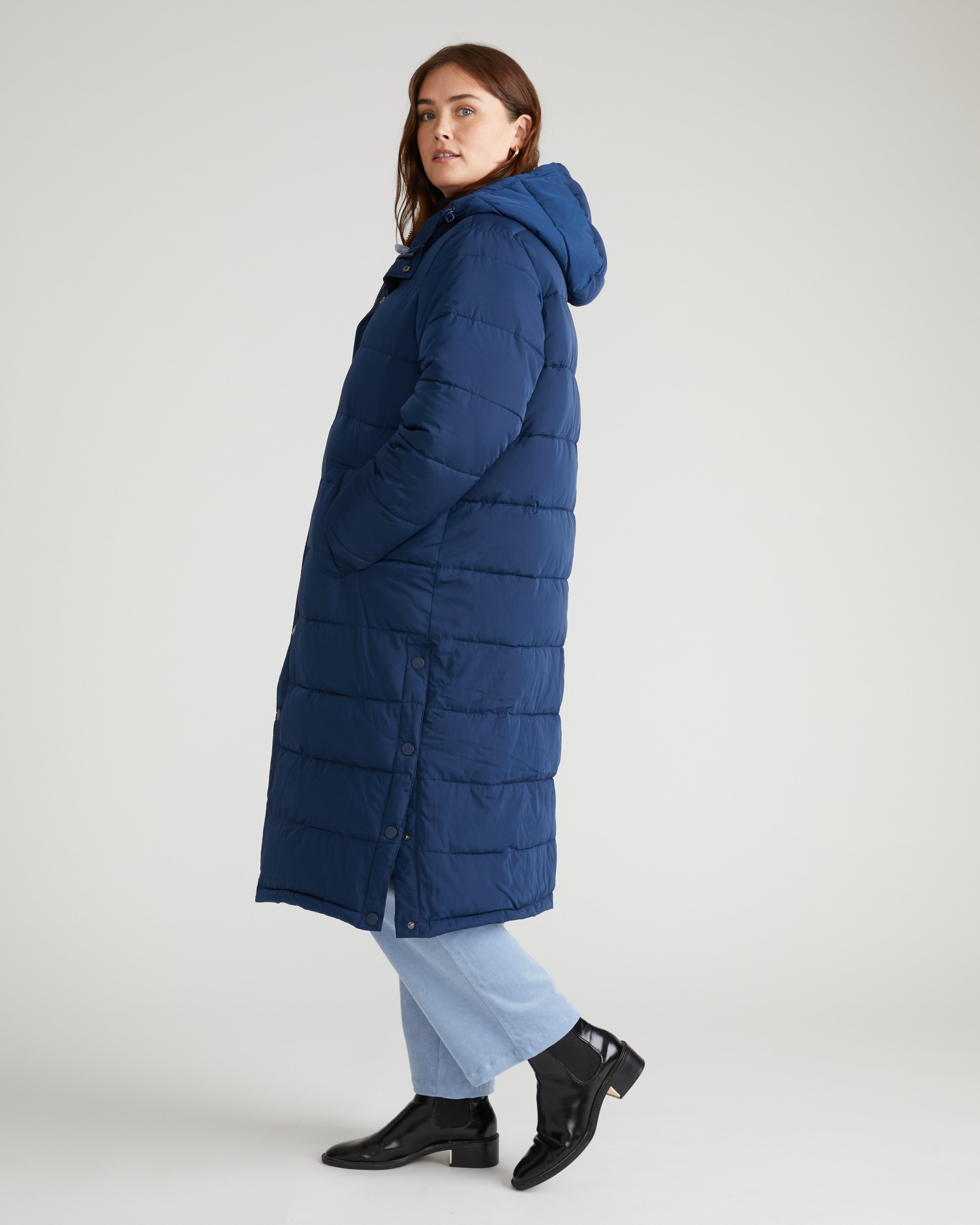 Everest Long Hooded Puffer 2 - Pageant Blue – Universal Standard