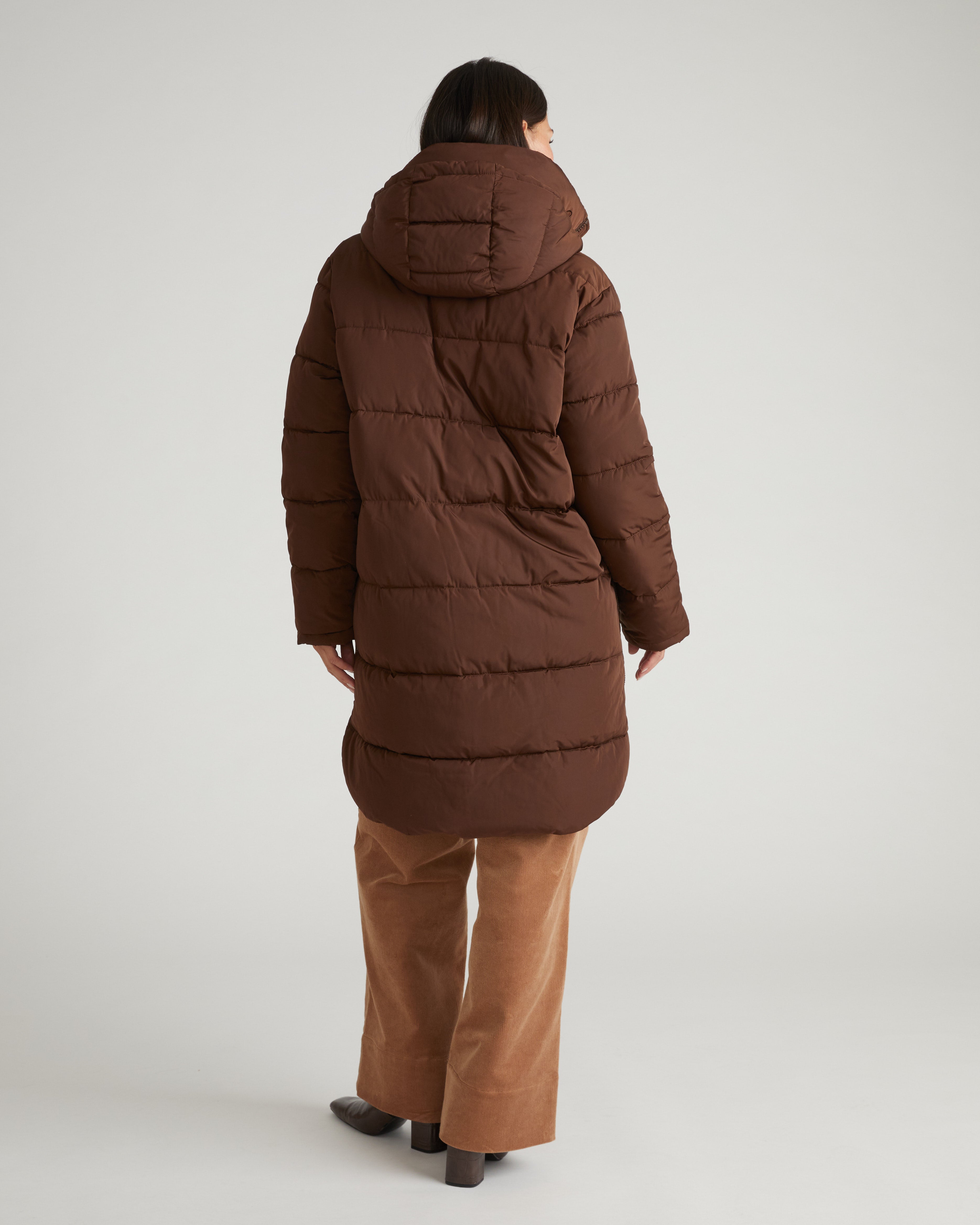 Matterhorn Mid Hooded Puffer - Coffee – Universal Standard