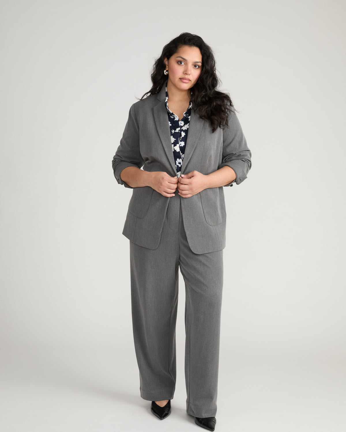 All Day Classic Blazer - Gray Heather
