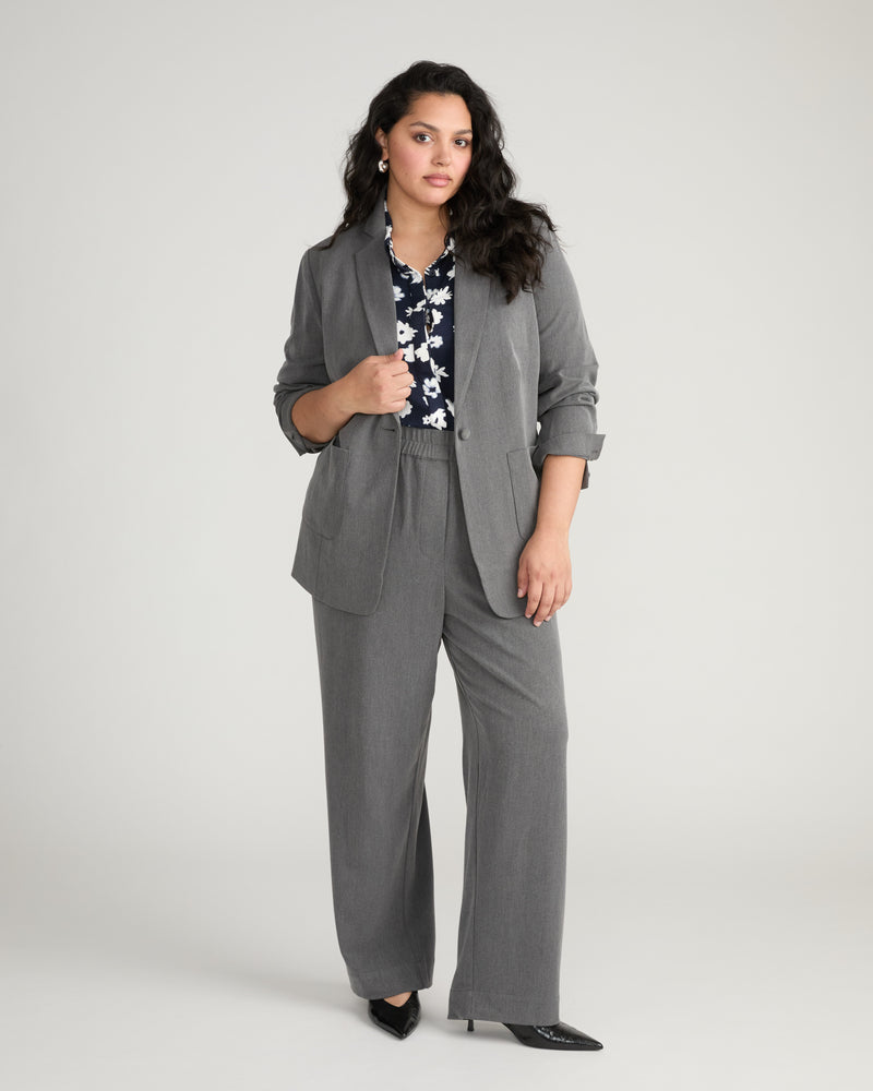 All Day Classic Blazer - Gray Heather | Plus Size & Straight Size Women's Fashion | Universal Standard