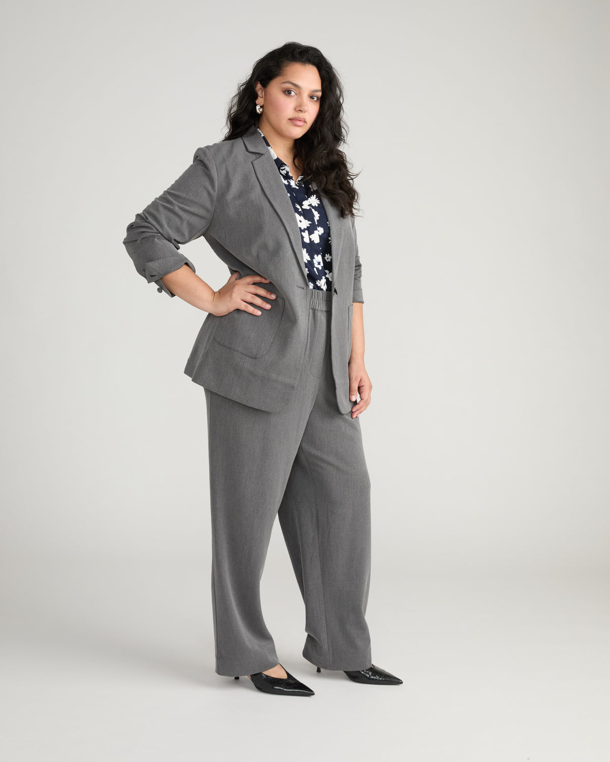 All Day Classic Blazer - Gray Heather