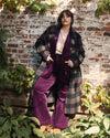 Double Face Luxe Coat - Coffee Plaid