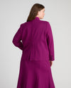 Lennox Collarless Ponte Blazer - Plum Caspia | Plus Size & Straight Size Women's Fashion | Universal Standard