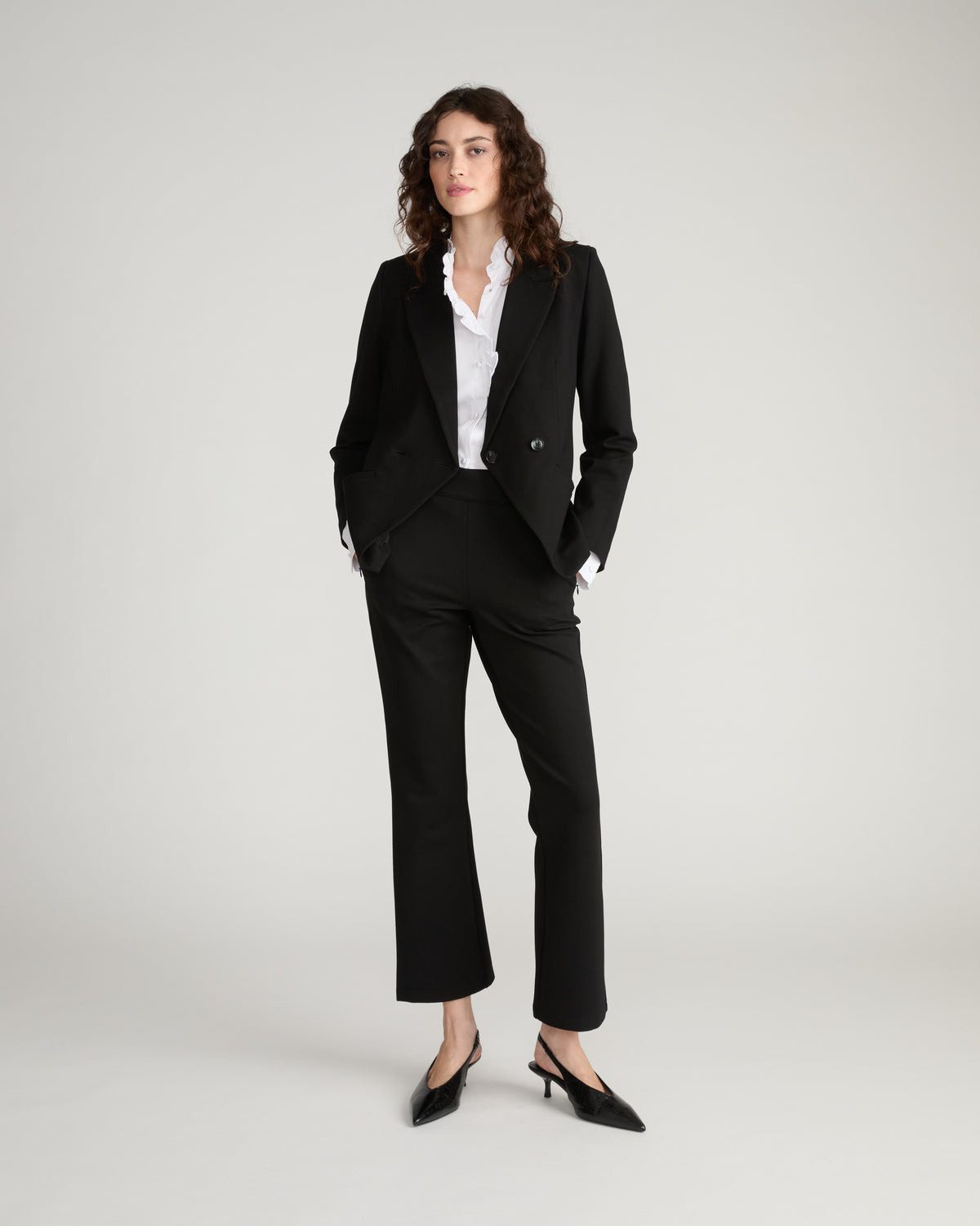Bianca Double Breasted Ponte Blazer - Black | Plus Size & Straight Size Women's Fashion | Universal Standard