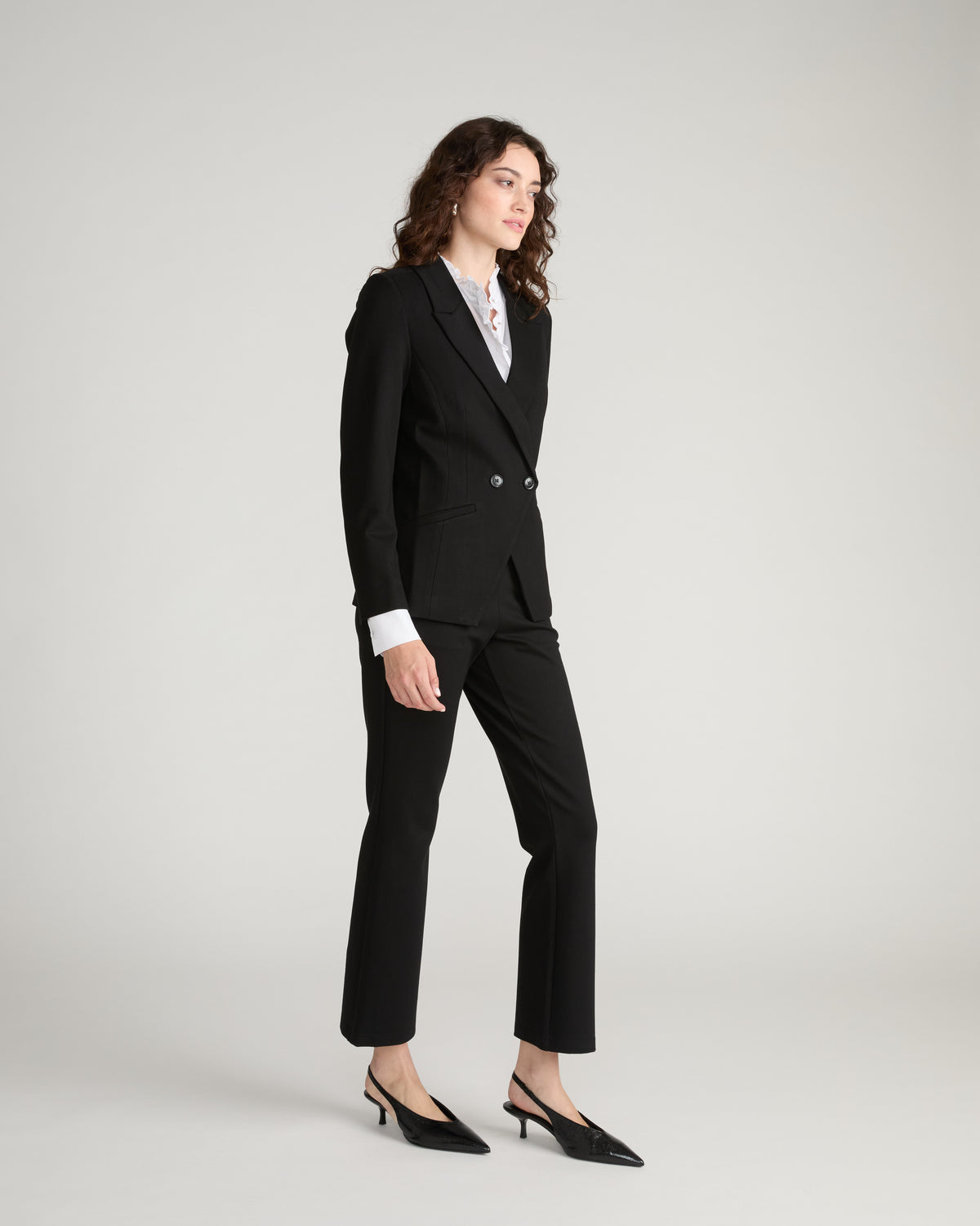 Bianca Double Breasted Ponte Blazer - Black | Plus Size & Straight Size Women's Fashion | Universal Standard