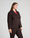 Bianca Double Breasted Ponte Blazer - Espresso | Plus Size & Straight Size Women's Fashion | Universal Standard