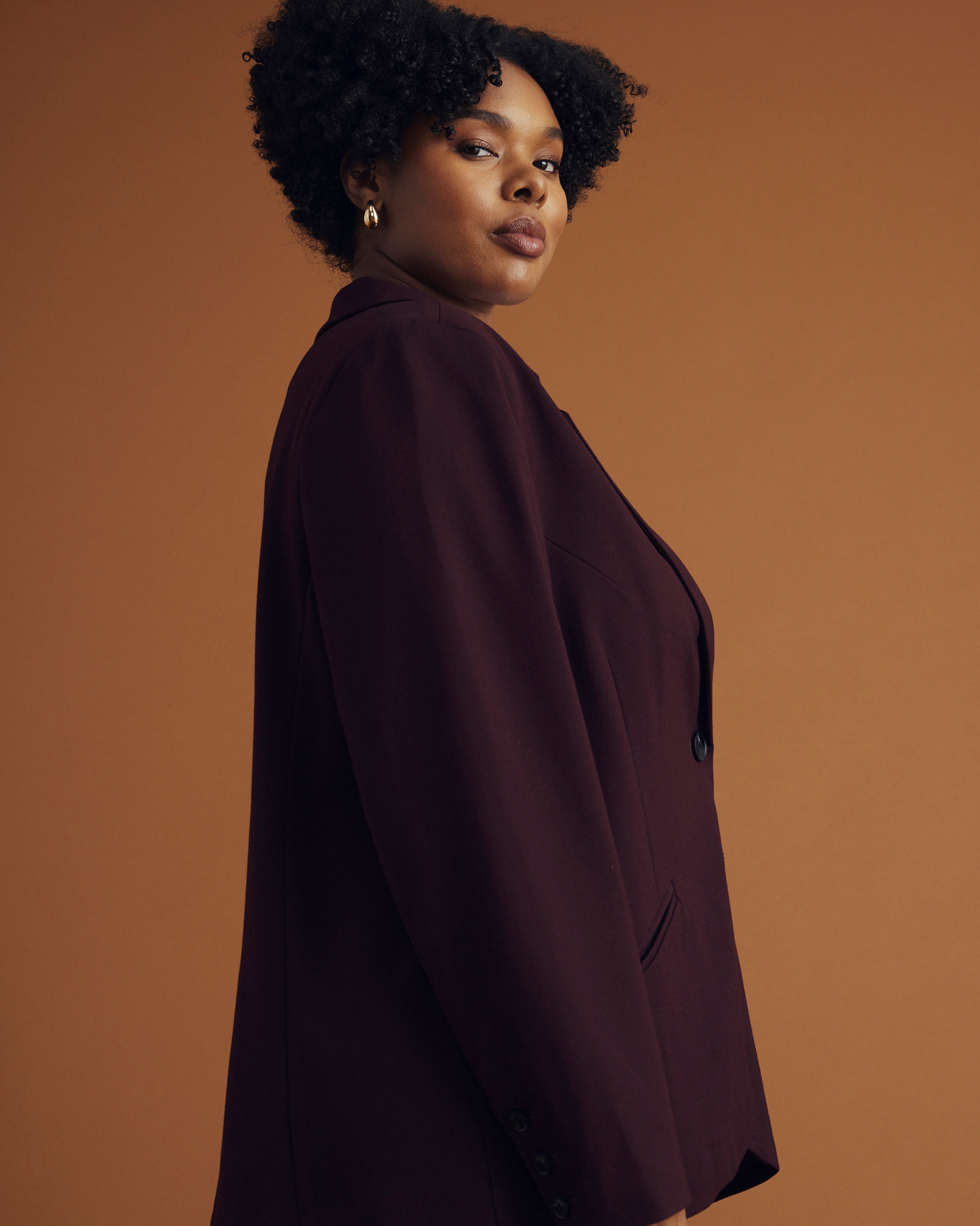 Beas Ponte Blazer - Black Cherry – Universal Standard