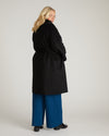 Asha Double Face Wool Coat - Black
