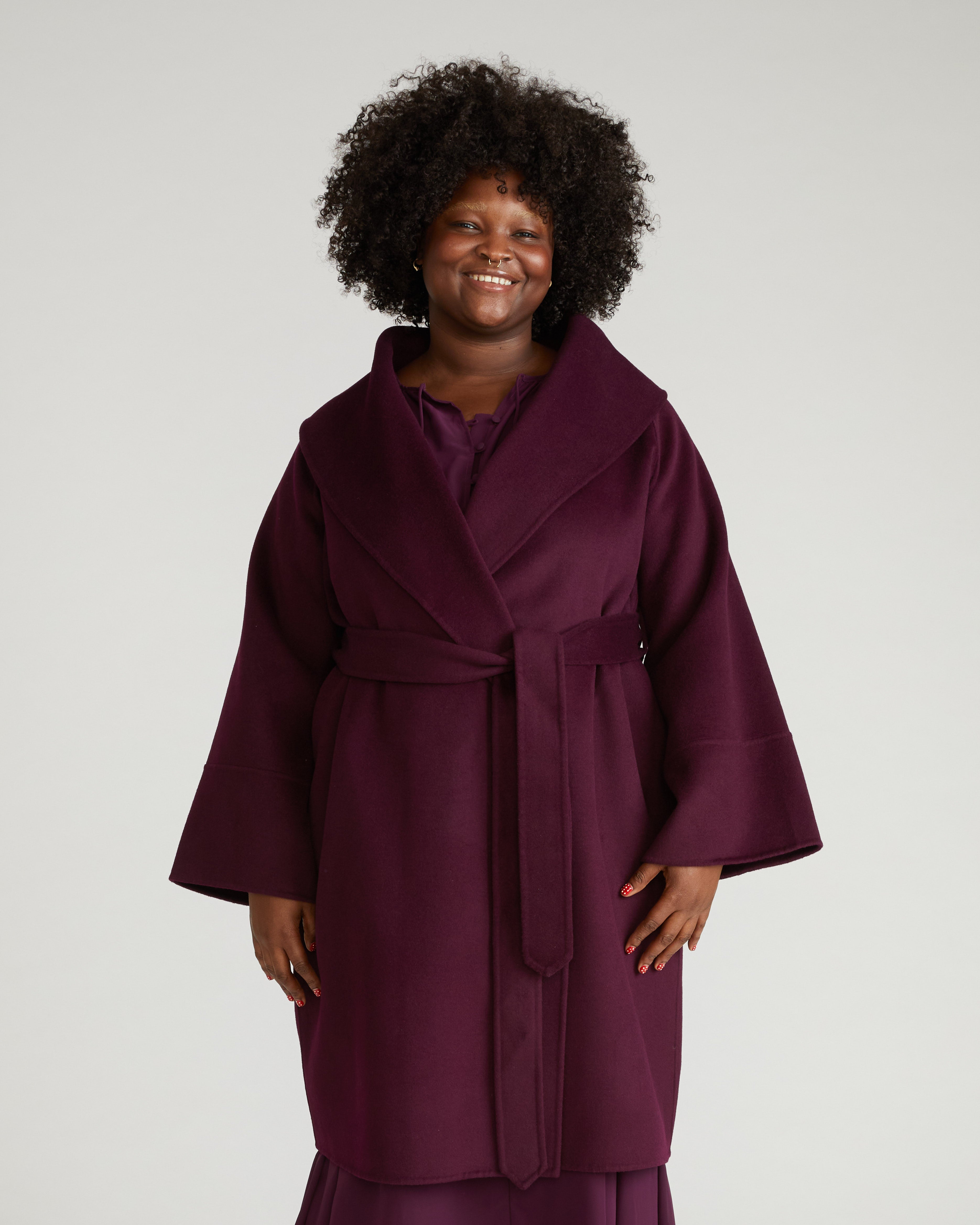 Asha Double Face Wool Coat - Gamay – Universal Standard