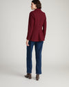 Kidjo Tailored Wool Blend Jacket - Deep Red