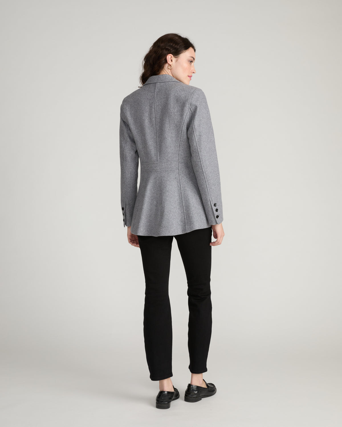 Kidjo Tailored Wool Blend Jacket - Barcarolle Gray
