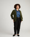 Kidjo Tailored Wool Blend Jacket - Deep Moss