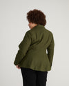 Kidjo Tailored Wool Blend Jacket - Deep Moss