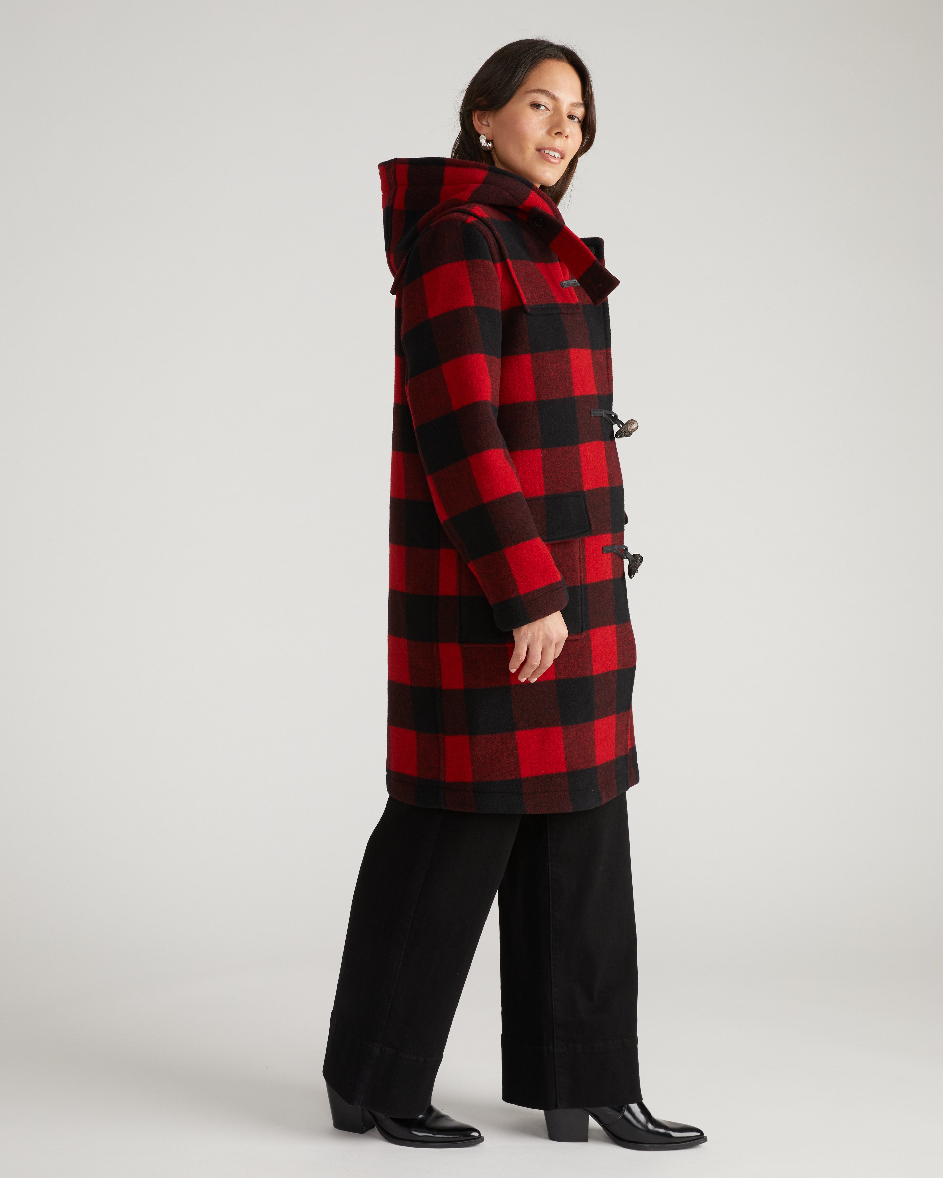 Highlands Duffle Coat - Red Buffalo Check – Universal Standard