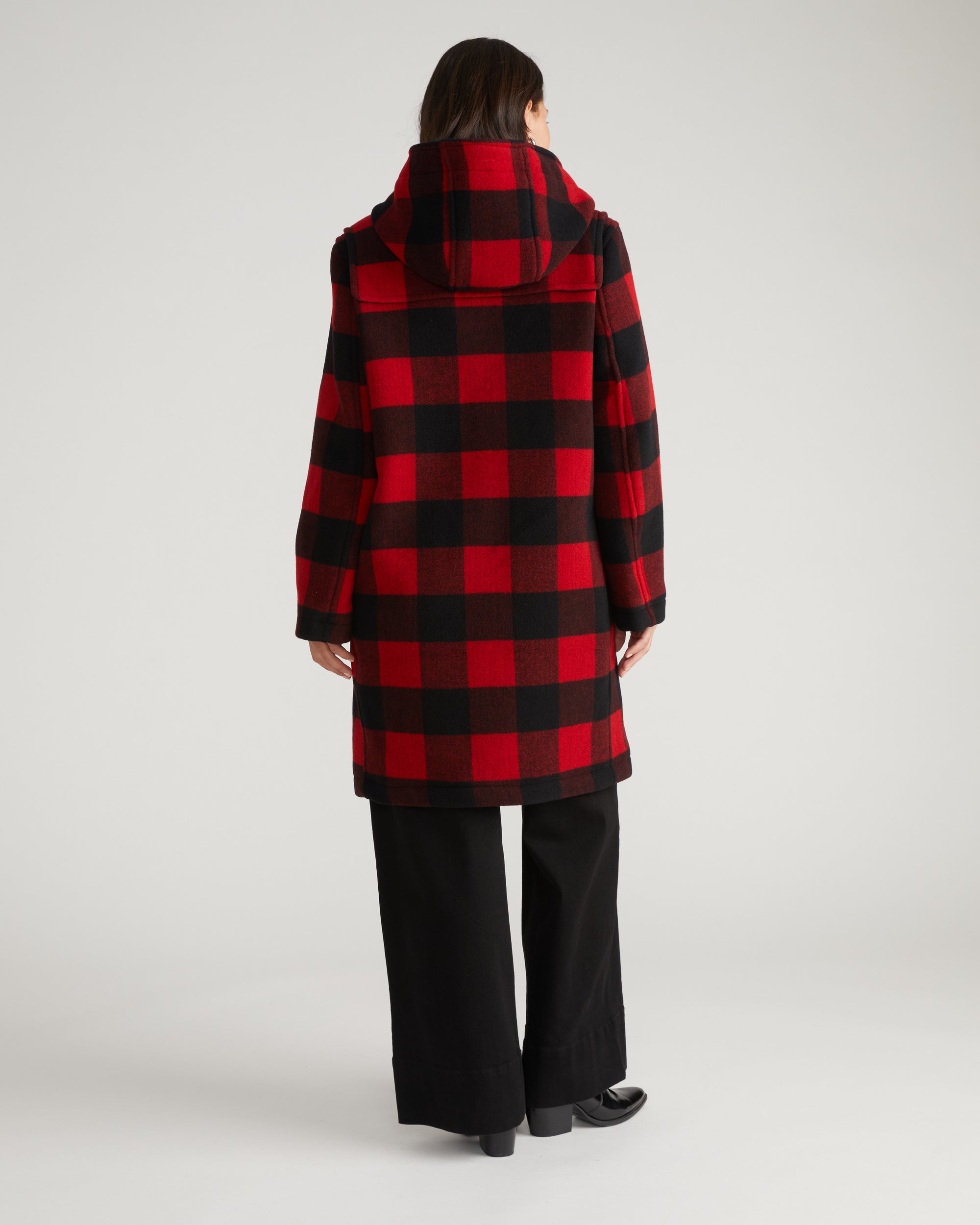 Highlands Duffle Coat - Red Buffalo Check